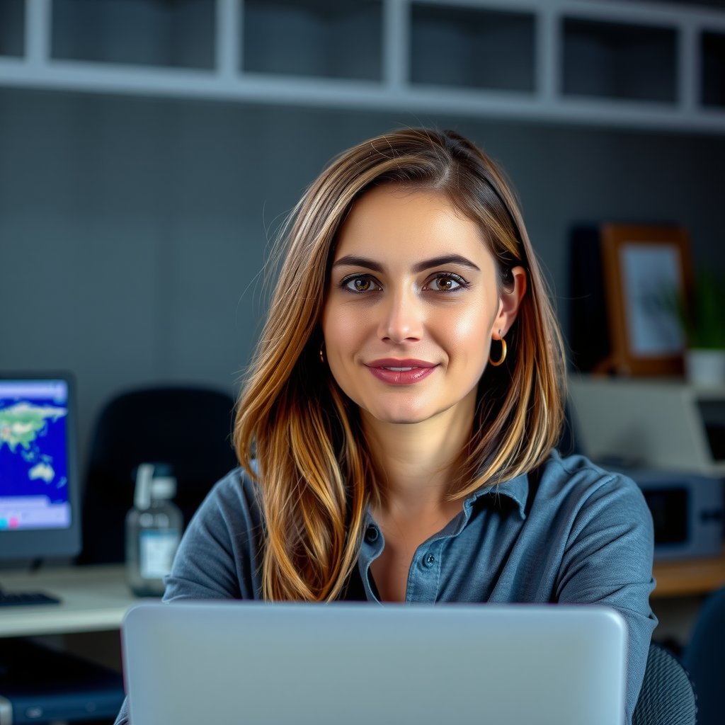 Портрет Марины Петровой, технического аналитика Fyranta Core, в рабочей обстановке