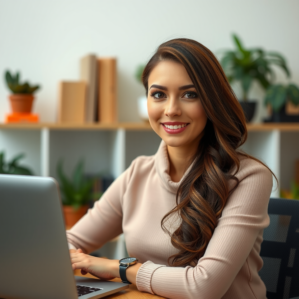 Портрет Елены Волковой, контент-менеджера Fyranta Core, за работой